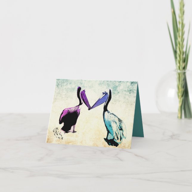 Cartão De Festividades Valentine's card Beak to Beak (Frente)