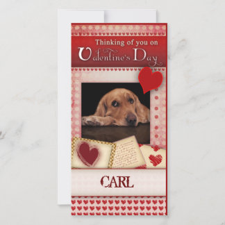 Cartão De Festividades Valentine's card from the dog