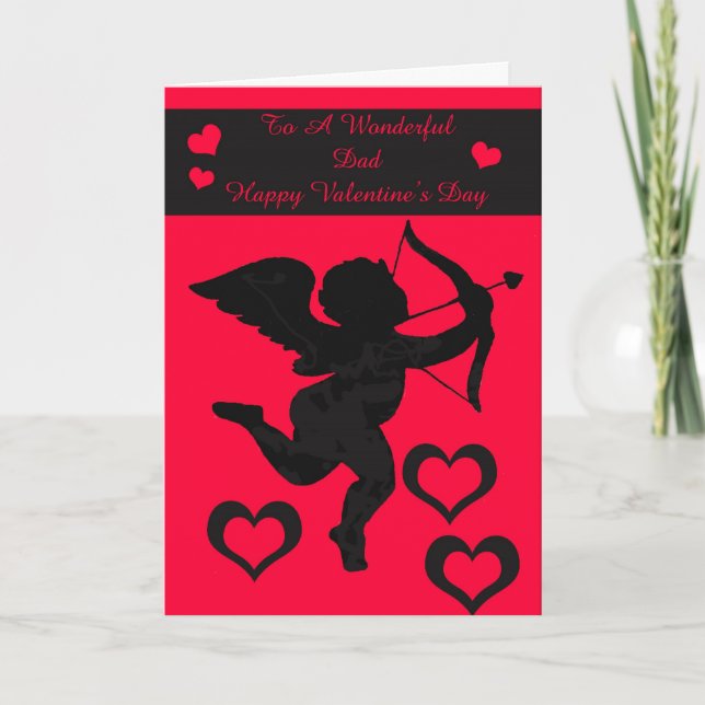 Cartão De Festividades Valentine's Dad Card (Frente)