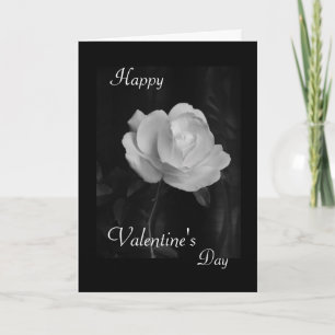 Cartão De Festividades Valentine's day - B & W "I love you"