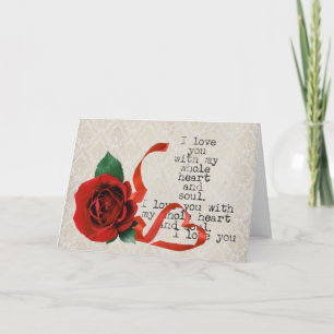 Cartão De Festividades Valentines Day Card