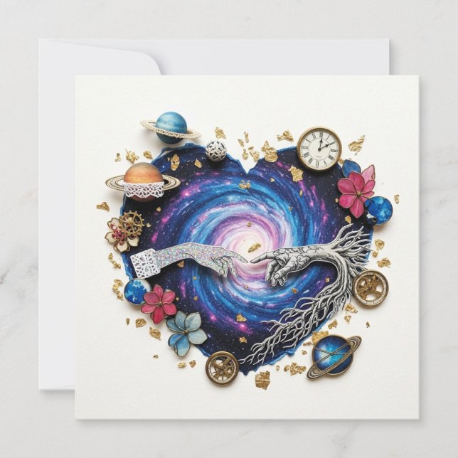 Cartão De Festividades Valentines Day Card by Obso 3 Pixlyne (Frente)