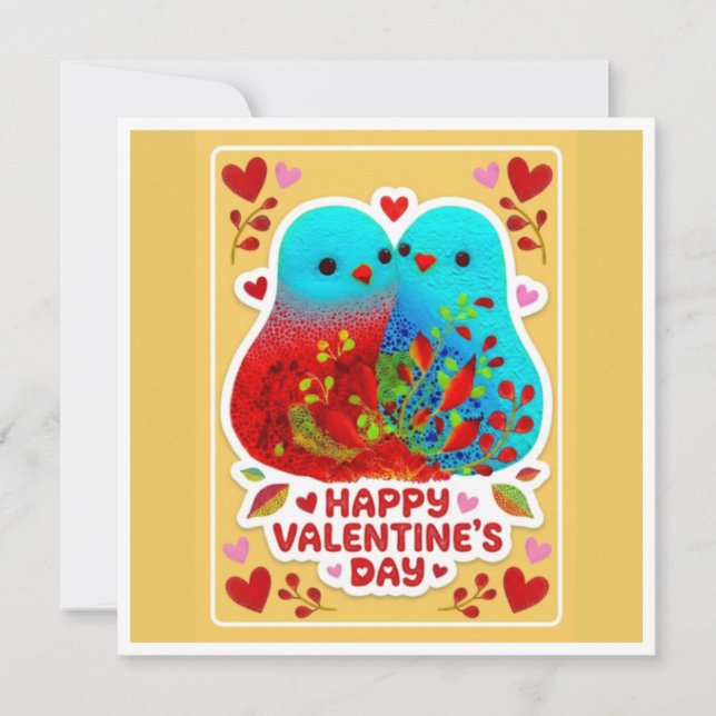 Cartão De Festividades Valentines Day Card by Perfectly Misaligned 1 (Frente)