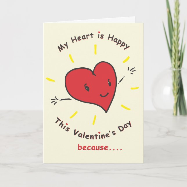 Cartão De Festividades Valentine's Day Card for Dad (Frente)