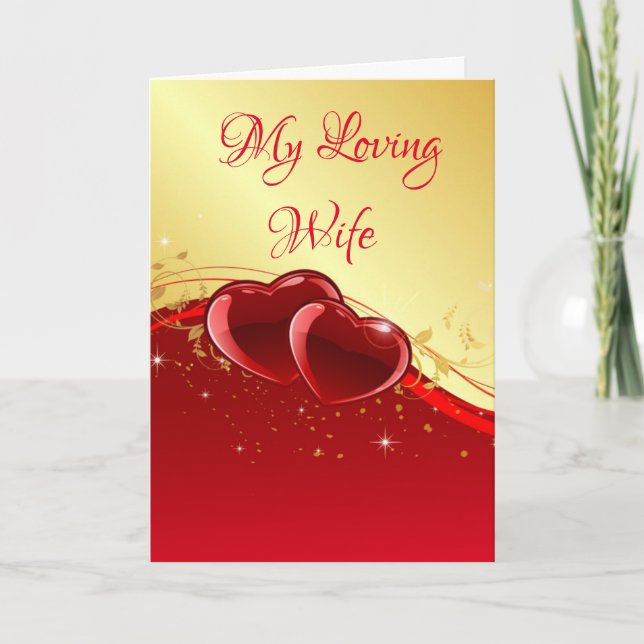 Cartão De Festividades Valentine's Day Card-My Loving Wife (Frente)
