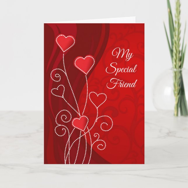 Cartão De Festividades Valentine's Day Card-My Special Friend  (Frente)
