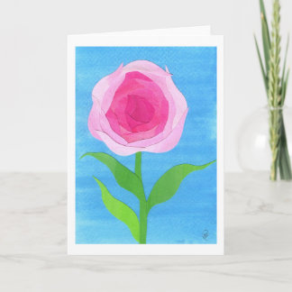 Cartão De Festividades Valentine's Day Card - Pink Rose