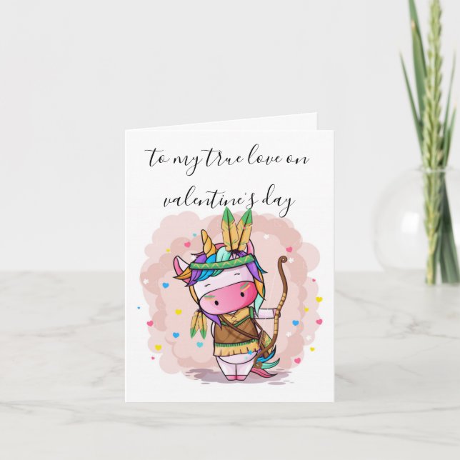 Cartão De Festividades Valentine's Day Card - To My True Love (Frente)