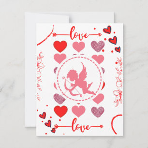 Cartão De Festividades Valentine's Day Cupid Card
