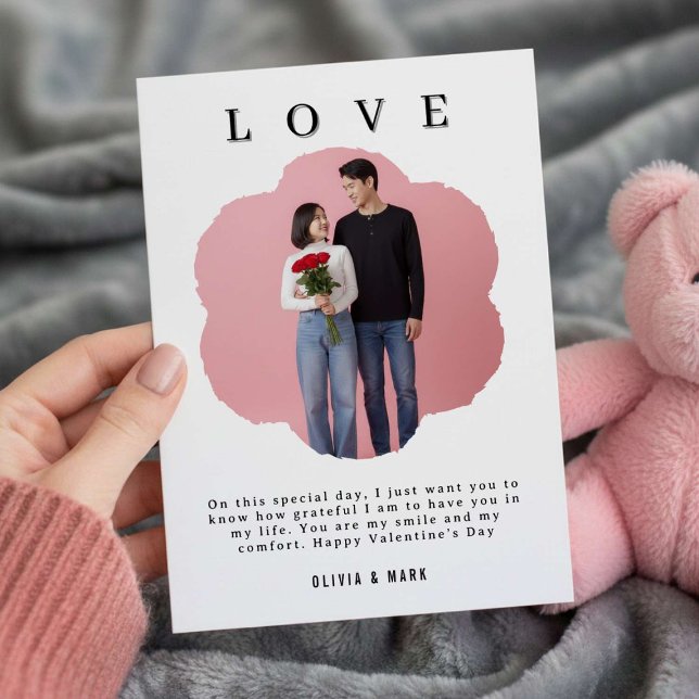 Cartão De Festividades valentines day custom photo collage valentines day (Criador carregado)