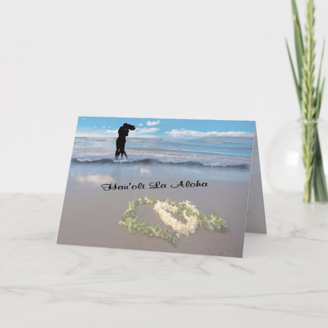 Cartão De Festividades Valentines Day - Happy Love Day - Hau'oli La Aloha (Frente)