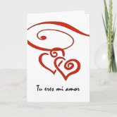 Cartão De Festividades Spanish Valentine's Day Card For My Love