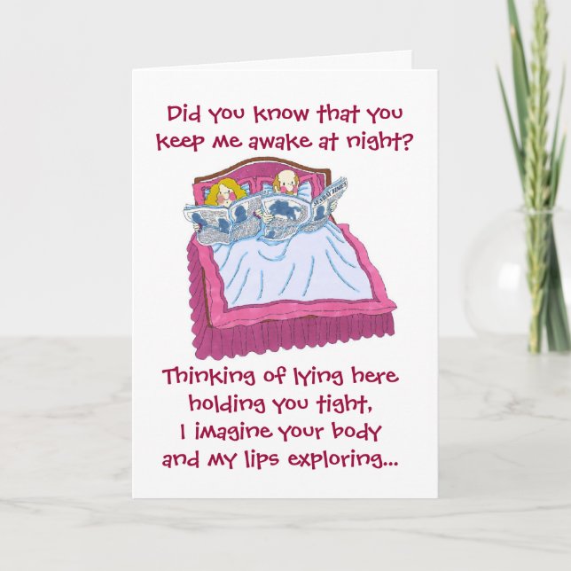 Cartão De Festividades Valentine's Day...snoring (Frente)