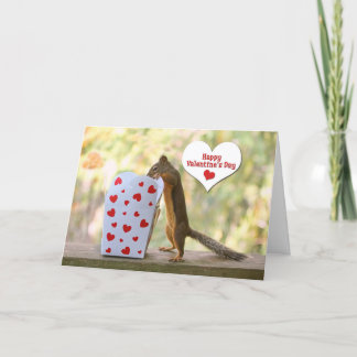 Cartão De Festividades Valentines Day Squirrel