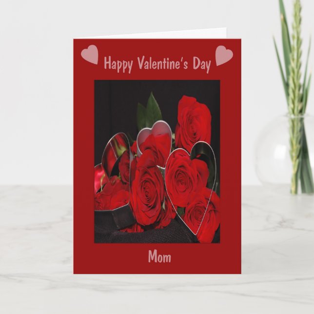 Cartão De Festividades Valentines Mom Card (Frente)