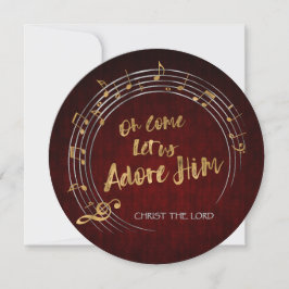 Cartão De Festividades VAMOS ADICIONÁ-LO, Hino de Natal Personalizado