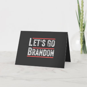 Cartão De Festividades Vamos Brandon para Camisas de Humor Político