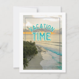 Cartão De Festividades Vamos de férias