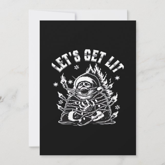 Cartão De Festividades Vamos Engraçado Fica Clássico (Frente)