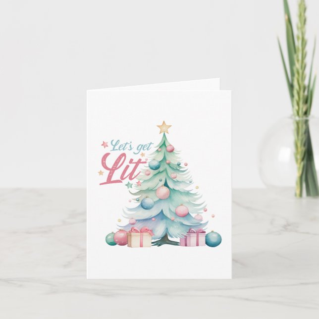 Cartão De Festividades Vamos Lit (Frente)