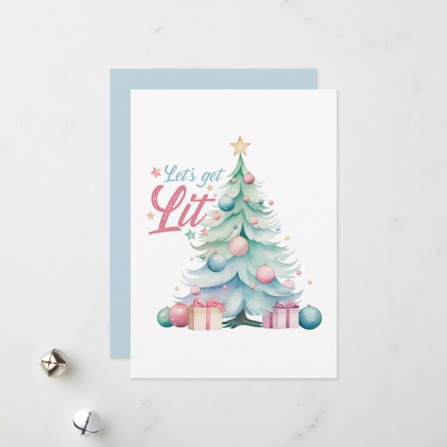 Cartão De Festividades Vamos Lit (Frente/Verso In Situ)