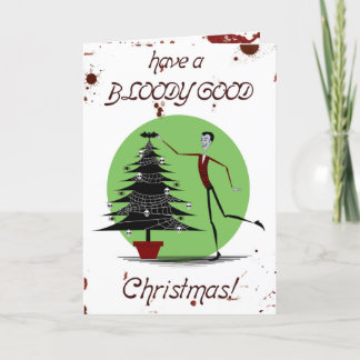 Cartão De Festividades Vampire Christmas Card