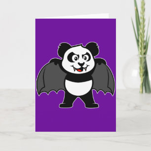 Cartão De Festividades Vampire Panda