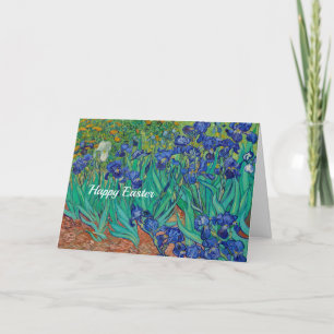 Cartão De Festividades Van Gogh Irrises Floral Pintura Páscoa