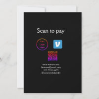 Varredura de código Q R para pagar adicionar logot