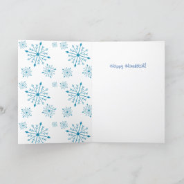 Cartão De Festividades Vazio Hanukkah de 5" X 7"