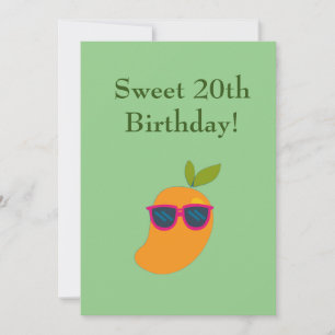 Cartão De Festividades Vegan Berry Happy Birthday Mango Aniversário Card