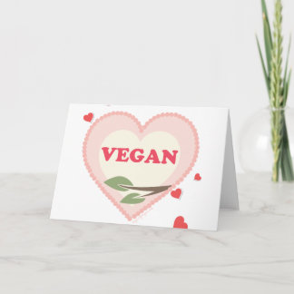 Cartão De Festividades Vegan Valentines Day