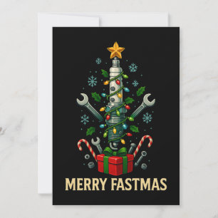 Cartão De Festividades Vela de Ignição Árvore de Natal Feliz Fastmas Mecâ