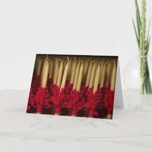 Cartão De Festividades Velas aparadas de Lovefeast