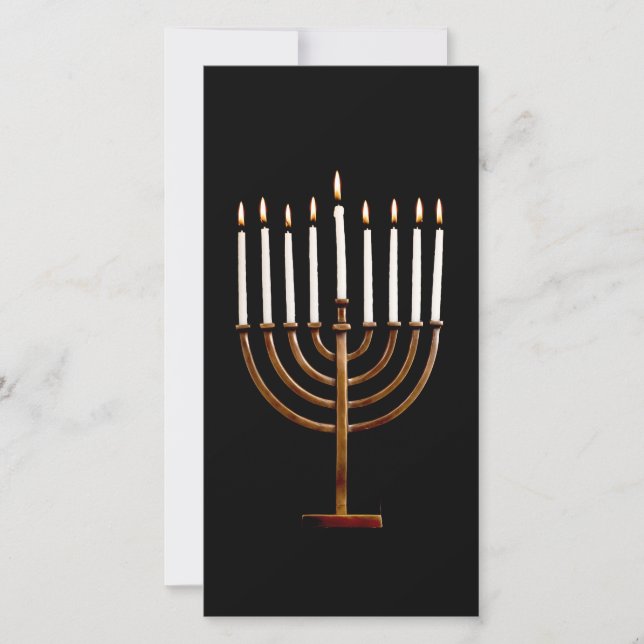 Cartão De Festividades Velas de Hanukkah Chanukah Hanukah Hannukah (Frente)