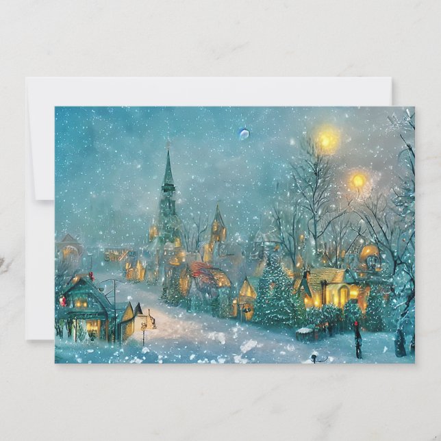 Cartão De Festividades Velho Natal (Frente)