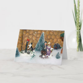 Cartão De Festividades Velho Natal Moçado (1213) - Vila de Natal