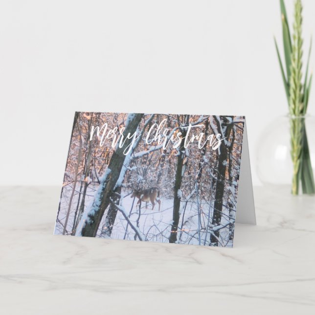 Cartão De Festividades Vendedor de Natal (Frente)