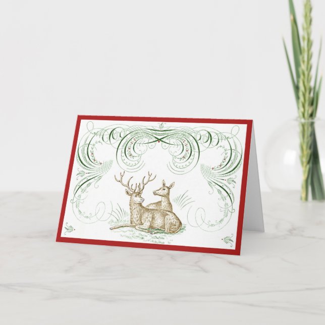 Cartão De Festividades Vendedor de Natal (Frente)