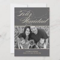 Vendimia clásico navideño tarjetas con fotografías