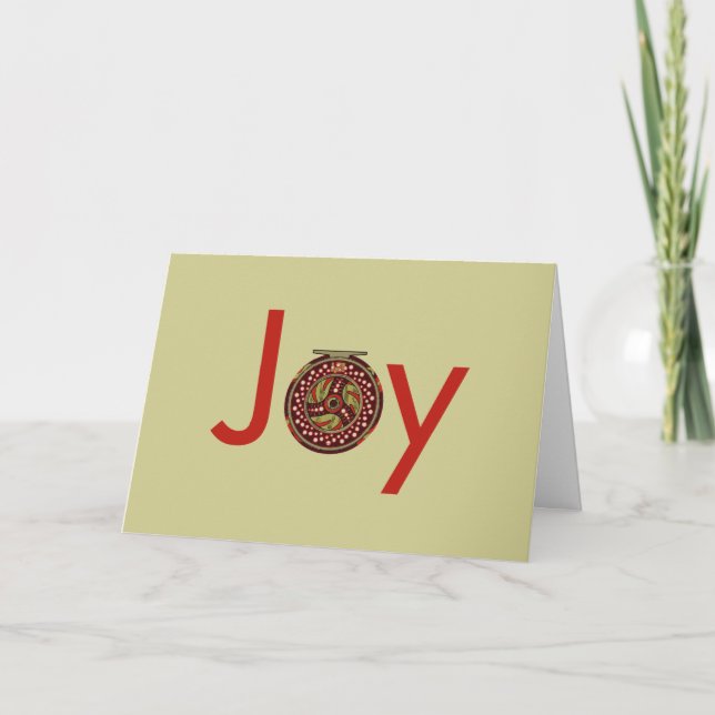 Cartão De Festividades Ventilador de pesca (Frente)