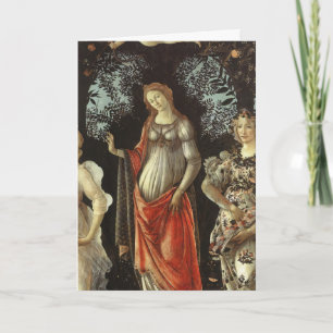 Cartão De Festividades Vênus de Botticelli Deusa do Amor Arte Renascentis
