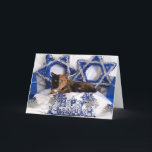 Cartão De Festividades Venus Two Face Cat Happy Chanukah card<br><div class="desc">Wish your friends/family a Happy Hanukah with this one of a kind card featuring a one of a kind cat. They'll be sure to love it!</div>