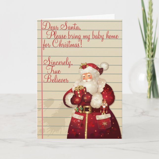 Cartão De Festividades Verdadeira Crença Natal (Frente)