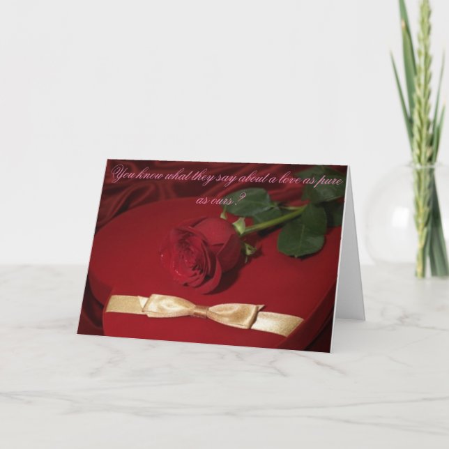 Cartão De Festividades Verdadeiro Amor (Frente)