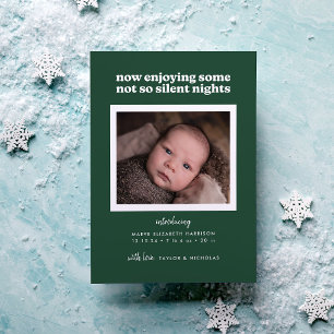 Cartão De Festividades Verde Agora Aproveitando Algumas Noites Não Tão 