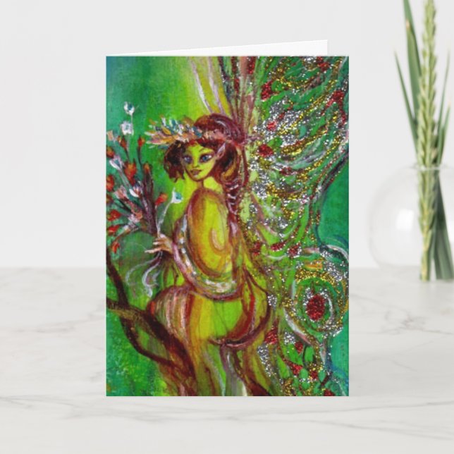 CARTÃO DE FESTIVIDADES VERDE FAIRY (Frente)