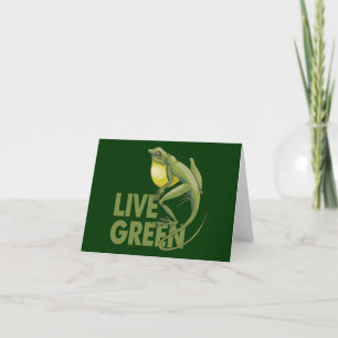 Cartão De Festividades Verde vivo