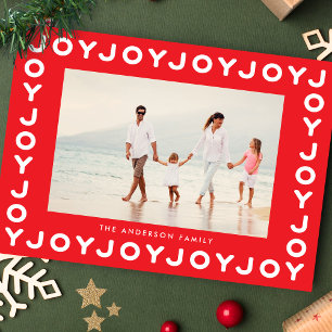 Cartão De Festividades VERMELHA   Quadro de fotos de Natal