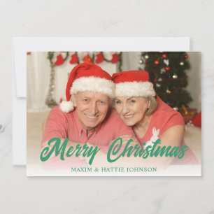 Cartão De Festividades Vermelho Verde Xadrez Simples Feliz Natal Foto Fer